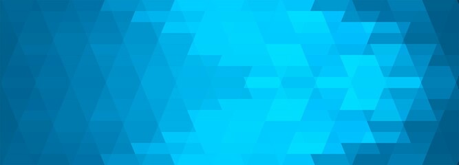 Fototapeta na wymiar Abstract blue geometric banner background