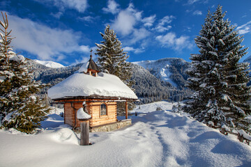 Winterlandschaft im Pongau im Salzburger Land