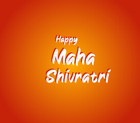 Maha Shivaratri, Happy Maha Shivaratri festival design illustration. Hindu festival celebrated of Lord Shiva vector illustration