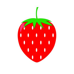 Garden strawberry icon isolated on a white background