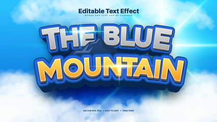 The Blue Mountain Text Effect