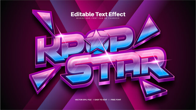 K-Pop Star Text Effect