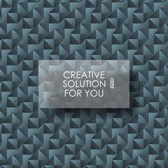 Concept business background. Vector illustration of vision perspective blue polygonal layers.