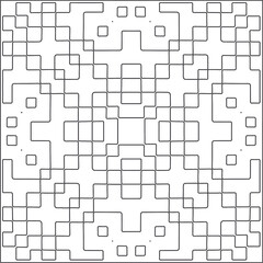 Vector geometric pattern. Repeating elements stylish background abstract ornament for wallpapers and backgrounds. Black and white pattern.