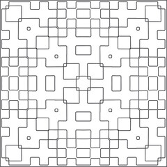 Vector geometric pattern. Repeating elements stylish background abstract ornament for wallpapers and backgrounds. Black and white pattern.