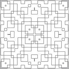 Vector geometric pattern. Repeating elements stylish background abstract ornament for wallpapers and backgrounds. Black and white pattern.