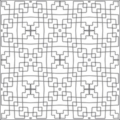 Vector geometric pattern. Repeating elements stylish background abstract ornament for wallpapers and backgrounds. Black and white pattern.