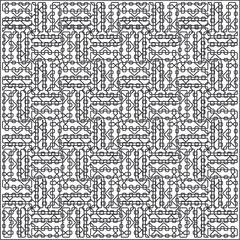 Vector geometric pattern. Repeating elements stylish background abstract ornament for wallpapers and backgrounds. Black and white pattern.