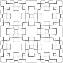 Vector geometric pattern. Repeating elements stylish background abstract ornament for wallpapers and backgrounds. Black and white pattern.