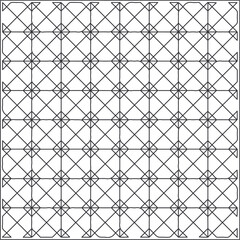 Vector geometric pattern. Repeating elements stylish background abstract ornament for wallpapers and backgrounds. Black and white pattern.