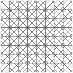 Vector geometric pattern. Repeating elements stylish background abstract ornament for wallpapers and backgrounds. Black and white pattern.