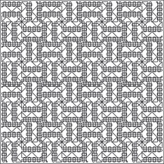 Vector geometric pattern. Repeating elements stylish background abstract ornament for wallpapers and backgrounds. Black and white pattern.