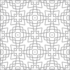 Vector geometric pattern. Repeating elements stylish background abstract ornament for wallpapers and backgrounds. Black and white pattern.