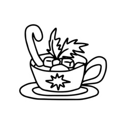 Vector children's design ,for a postcard banner sticker.coffee mug