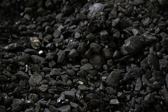 Lots of black coal.