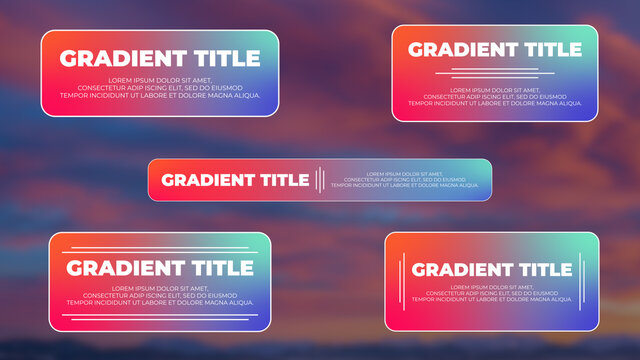 Modern Blurred Gradient Titles