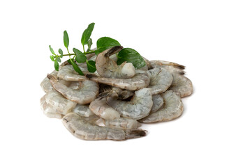 Fresh Shrimp Tails Isolated