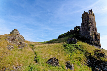 Fototapeta na wymiar Ruins of Dunure Castle on the west coast of Scotland