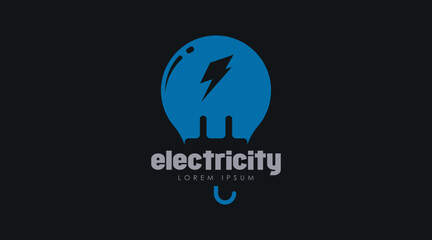 Electricity Logo Design Concept Vector. Electronic Logo Template Vector.