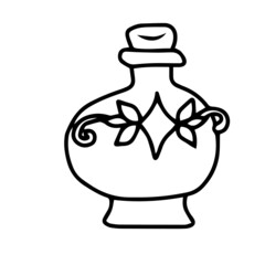 Vector children's design for fans and fabrics, postcards.Vessels,bottle