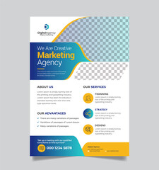 Obraz premium Corporate Flyer Design Template