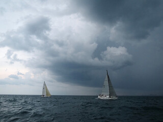 Fototapeta premium sailboat on the sea