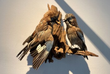 stuffed animal on display in a nature museum