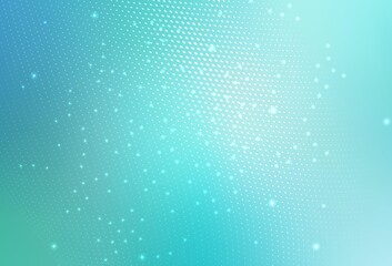 Light Green vector Blurred decorative design in abstract style with bubbles.