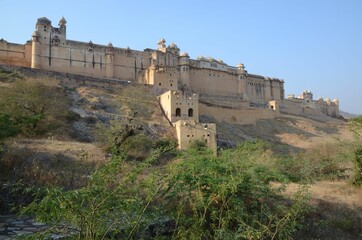 Fototapeta na wymiar Beautiful view of Amber Fort