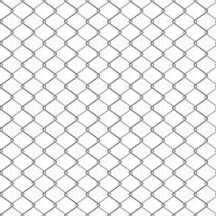 Net, fence seamless pattern. Wire grid abstract vector illustration. Metal chain texture