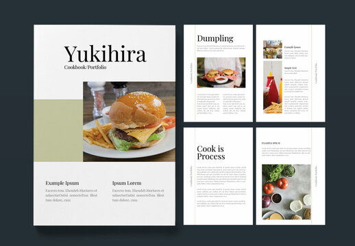 Food Brochure Layout