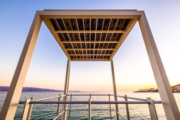 wooden lookout tower