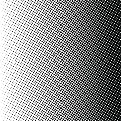 White and black circles, gradient halftone background. Vector illustration.
