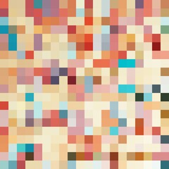 Abstract colorful mosaic background. Squares random pattern pixel art. Vector illustration.