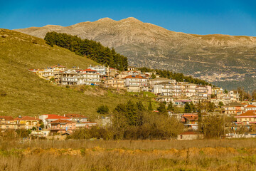 Fototapeta na wymiar Small Town Landscape, Peloponesse, Greece