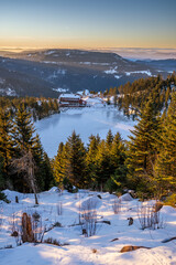 Schwarzwald Sonnenaufgang Winter Mummelsee