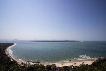 The ocean and the blue sky