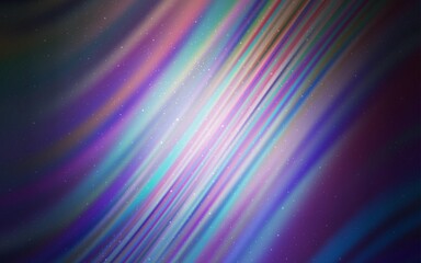 Light Pink, Blue vector pattern with night sky stars.