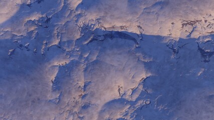 3d render of abstract planet surface with high detailed relief