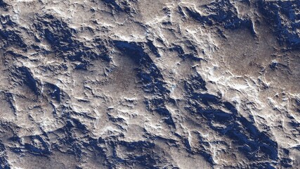 3d render of abstract planet surface with high detailed relief