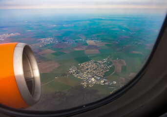 Vue aérienne Toscane, Italie
