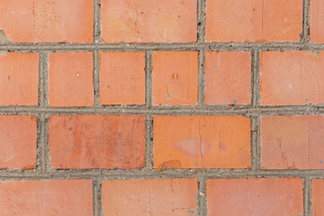 Red brick wall with place for text.