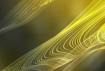 Dark Green, Yellow vector glossy abstract backdrop.
