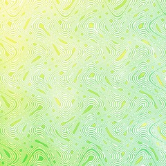 Abstract Yellow and green lines wave geometry background.