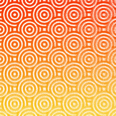 Abstract overlapping circles ethnic pattern background.