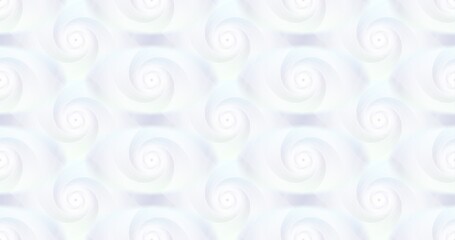 Abstract bright white tunnels or wormholes seamless pattern background. 3d rendering.