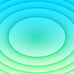 Obraz premium Abstract rippled circle background. content area. 3d rendering.
