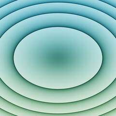 Abstract rippled circle background. content area. 3d rendering.