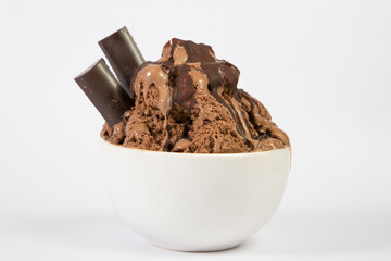 Helado de chocolate