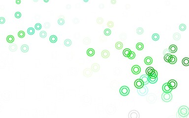 Light Green vector layout with circle shapes.